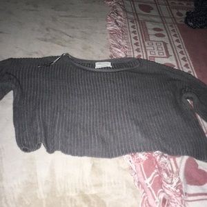Grey cropped sweater